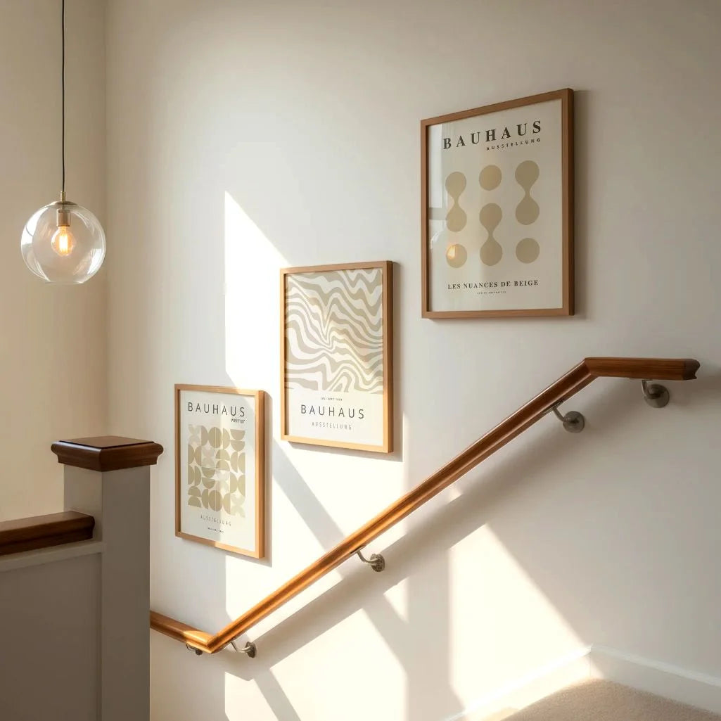 Bauhaus Soft Abstraction Weimar Set of 3 Posters