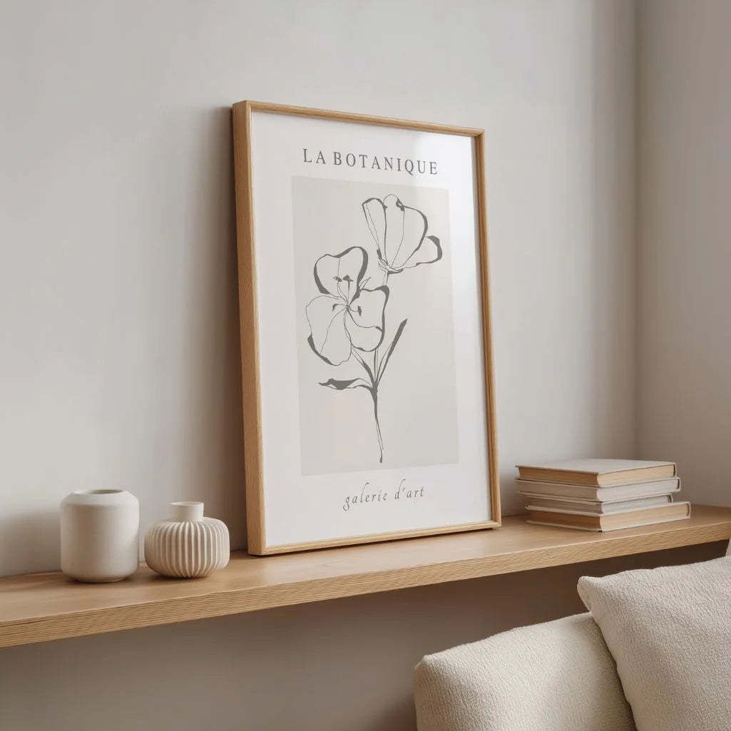 Plakat Kwiatowa Linia Elegancja