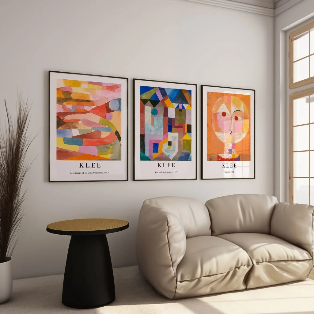 Paul Klee Face & Colour – Set of 3 Posters