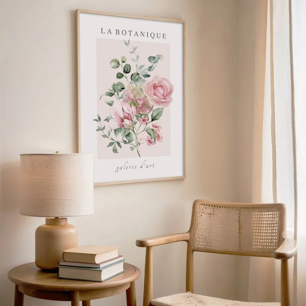 Pastel Rose Garden Poster