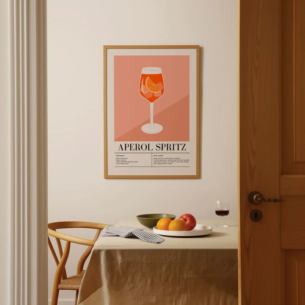 Plakat graficzny Aperol Spritz