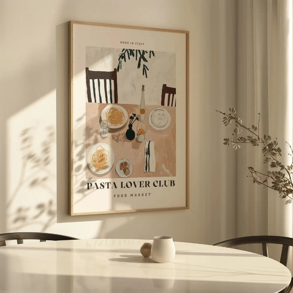 Plakat z Włoską Pastą