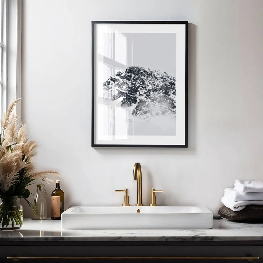 Icy Mountain Monument Poster