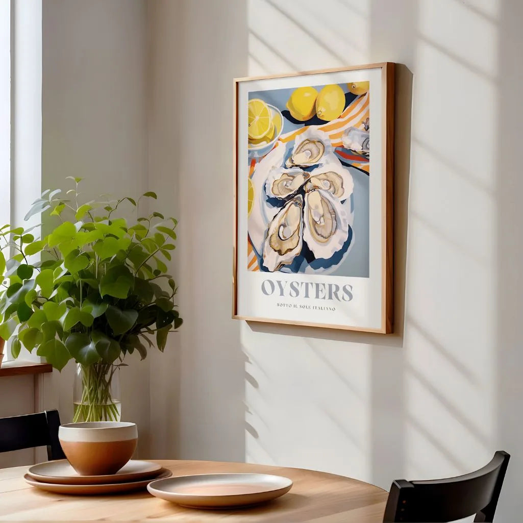 Plakat Ostrygi-Cytrusy