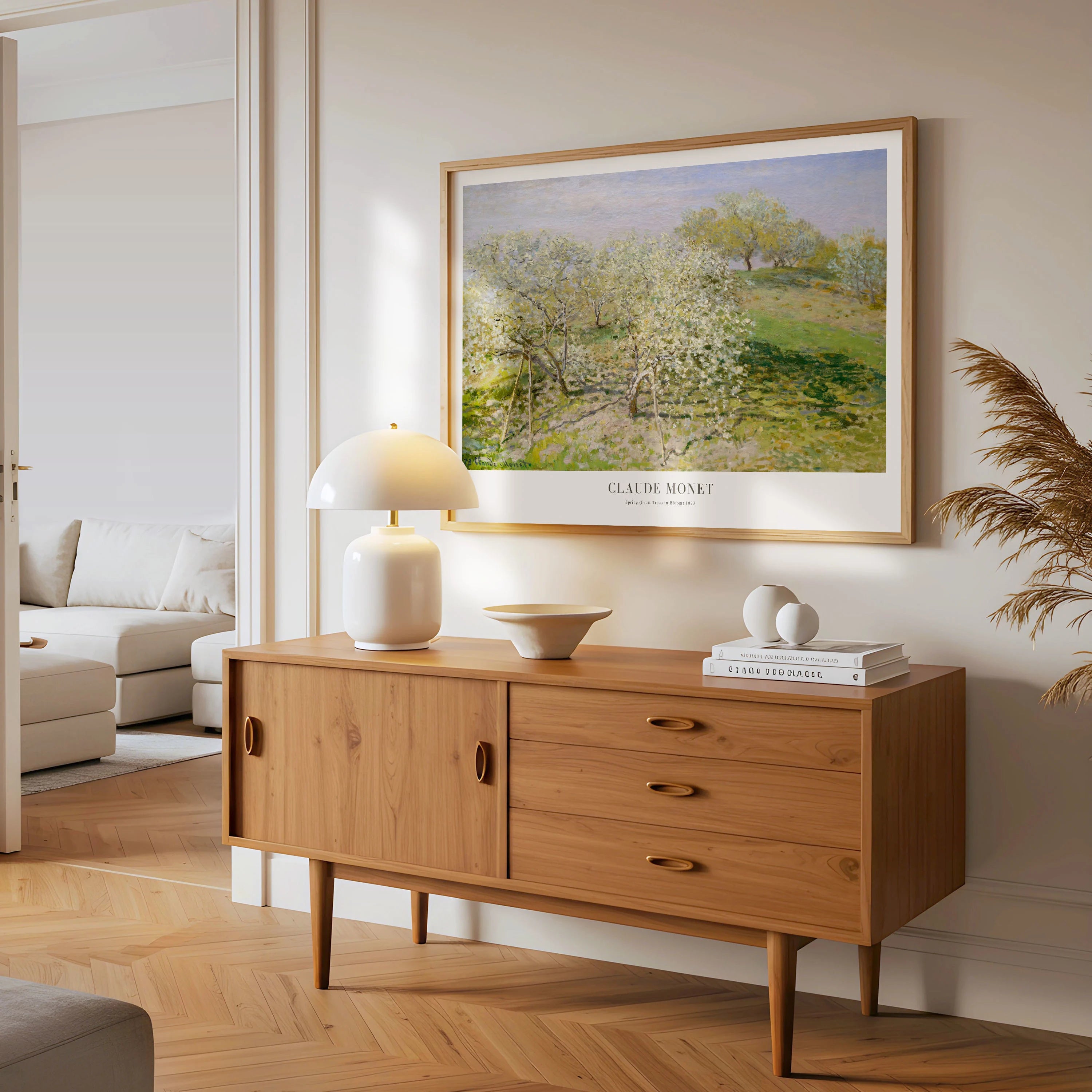 Claude Monet – Wiosna (Kwitnące drzewa owocowe) Plakat
