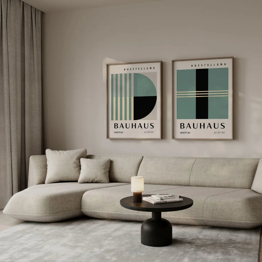 bauhaus poster gallery wall