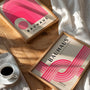 bauhaus pink geometric poster detail