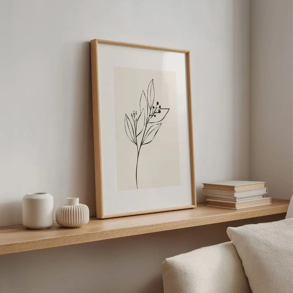 branch poster gallery wall botanical neutral decor