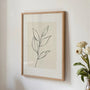 botanical leaves poster gallery wall neutral decor