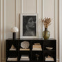black white portrait poster bedroom decor