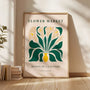 bouquet botanical detail poster