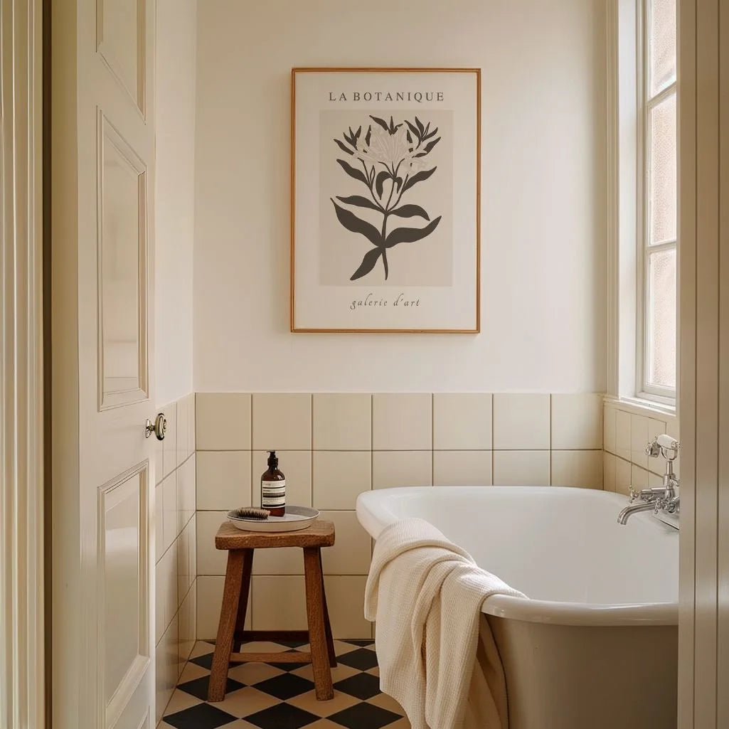 botanische zweig poster gallery wall line art minimalistische wandkunst