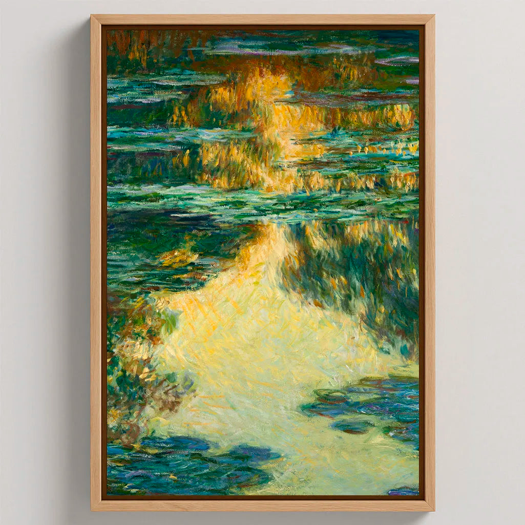 Obraz na płótnie w ramii – Claude Monet „Lilie wodne”, 1907