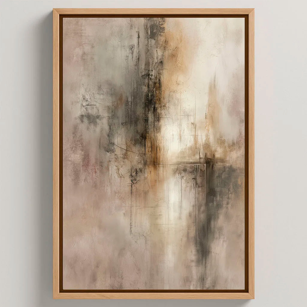 Obraz na płótnie w ramie Beż Materia
