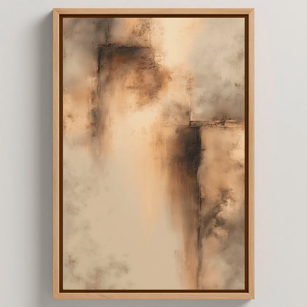 Obraz na płótnie w ramie – Złoty ślad