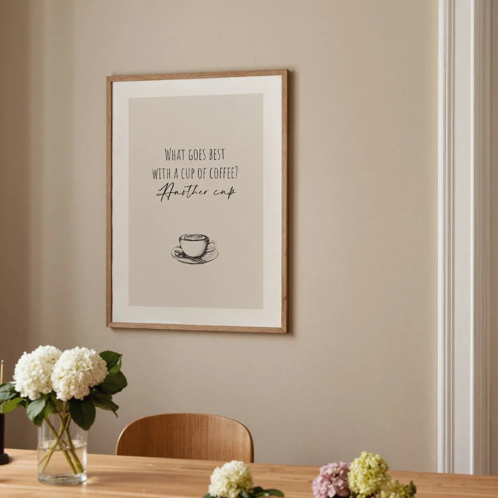 coffee poster gallery wall minimalist set