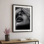 emotional portrait poster detail black white