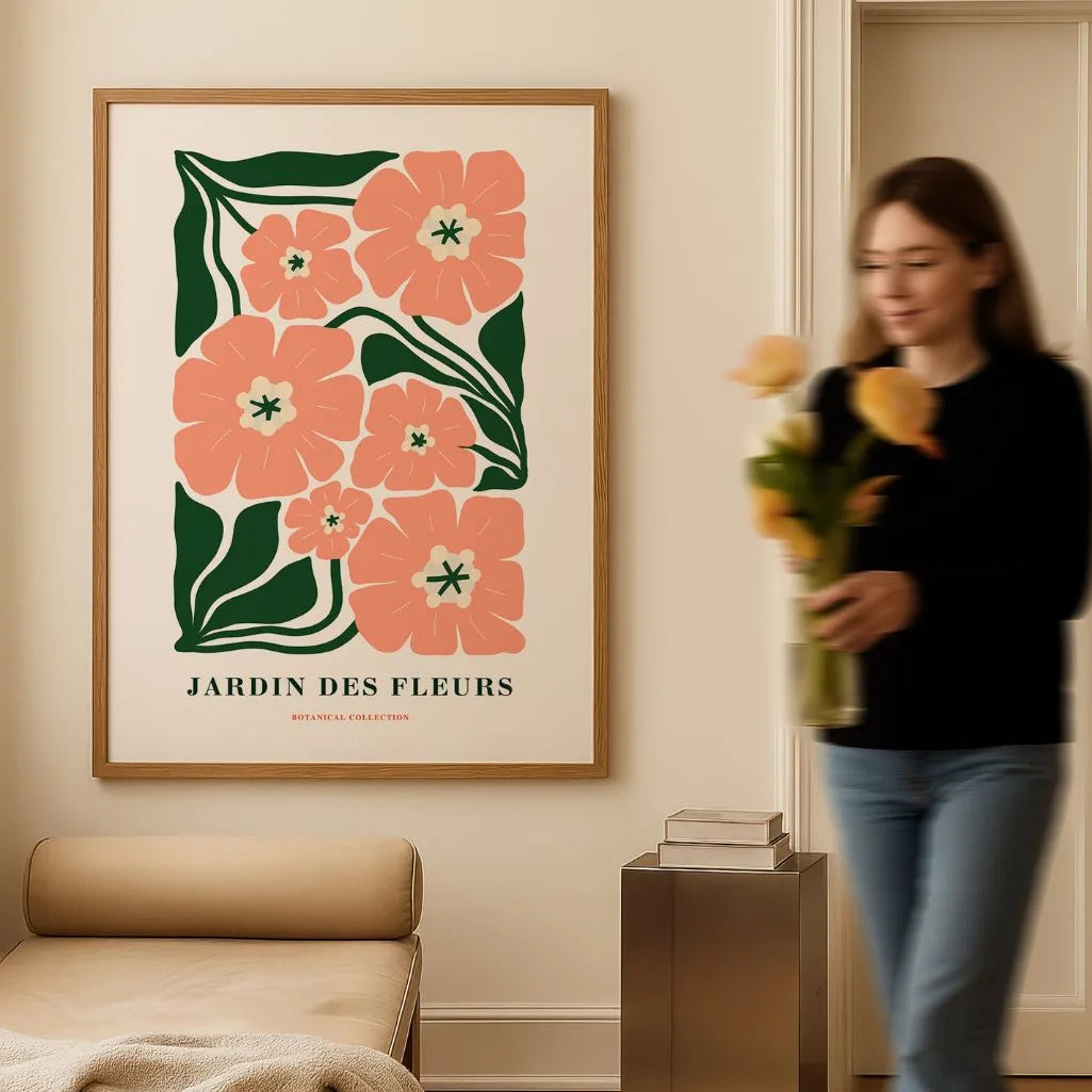 floral gallery wall vintage poster