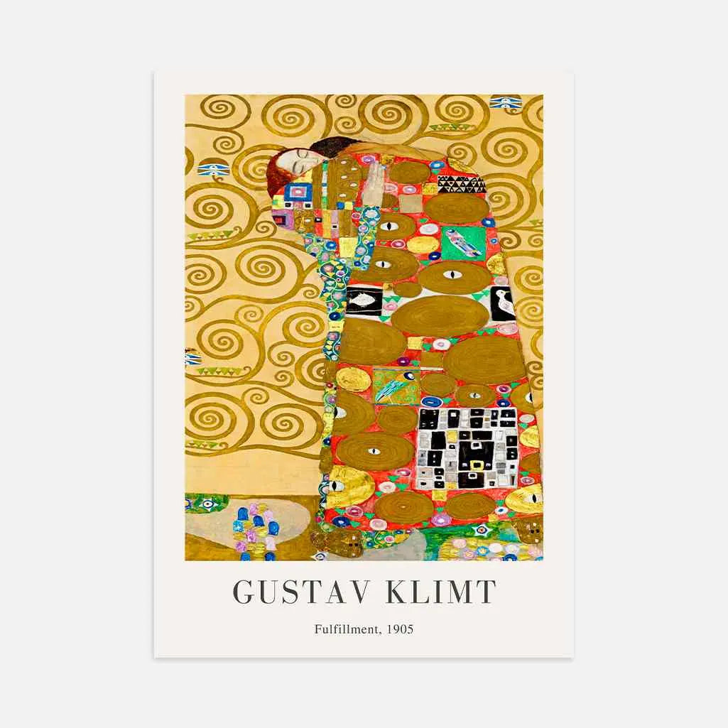 Gustav Klimt Plakat – Spełnienie (1905)