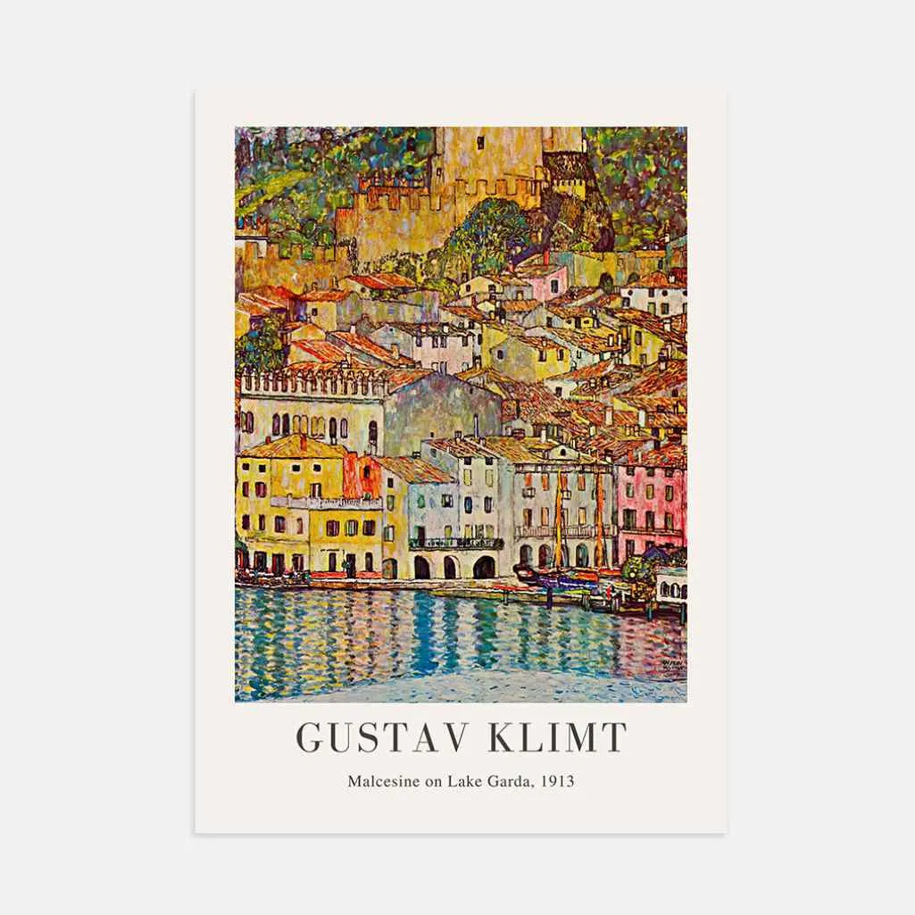 Gustav Klimt Plakat – Malcesine nad jeziorem Garda (1913)