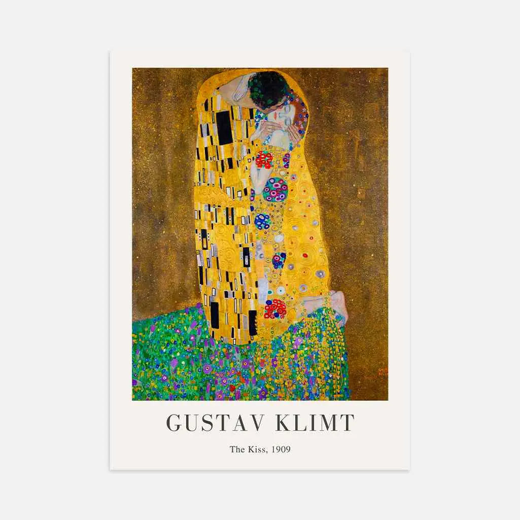Gustav Klimt Plakat – Pocałunek (1909)