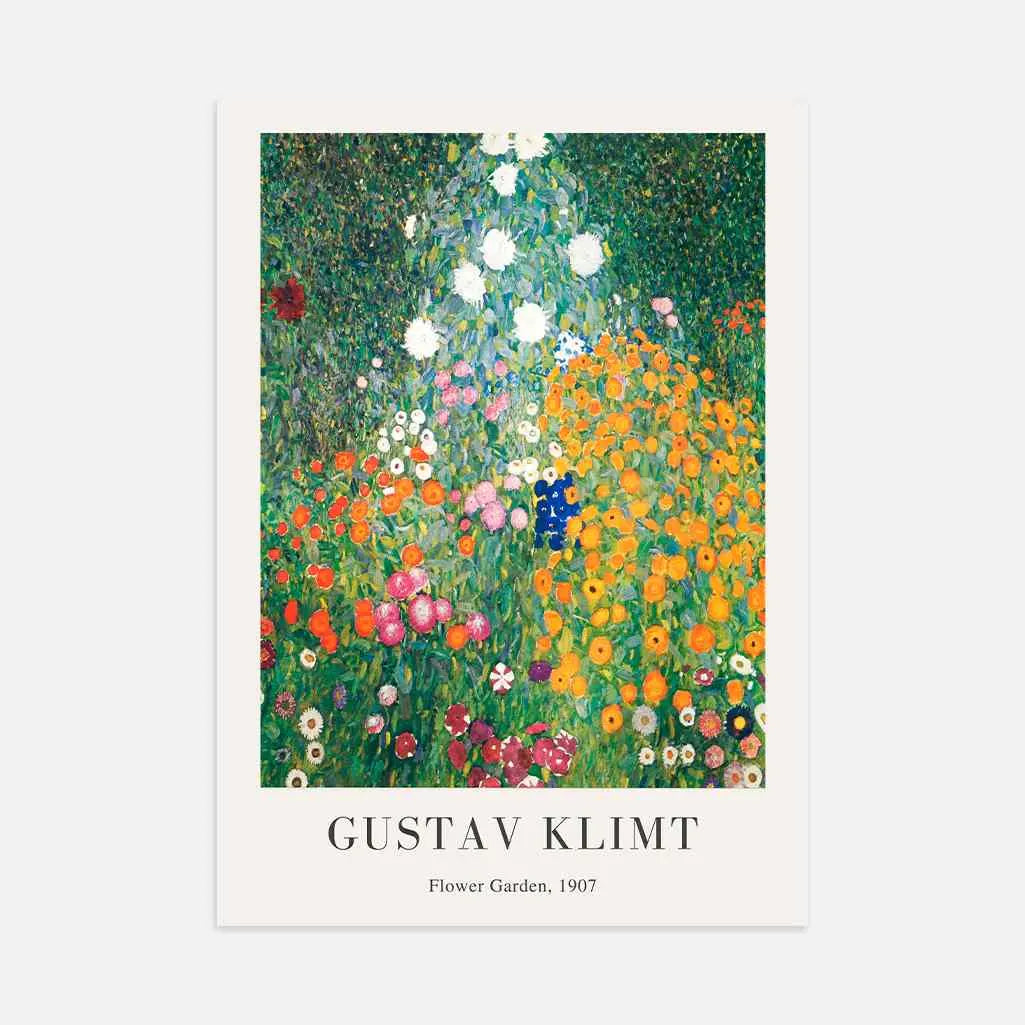 Gustav Klimt Plakat – Ogród kwiatów (1907)