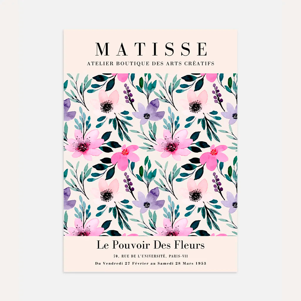 henri matisse power of flowers poster wall art