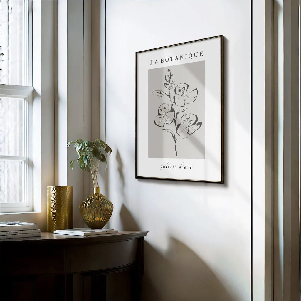la botanique flowers poster bedroom minimalist wall art