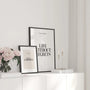 motivational quote poster gallery wall minimalist