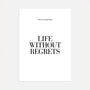 life without regrets quote poster
