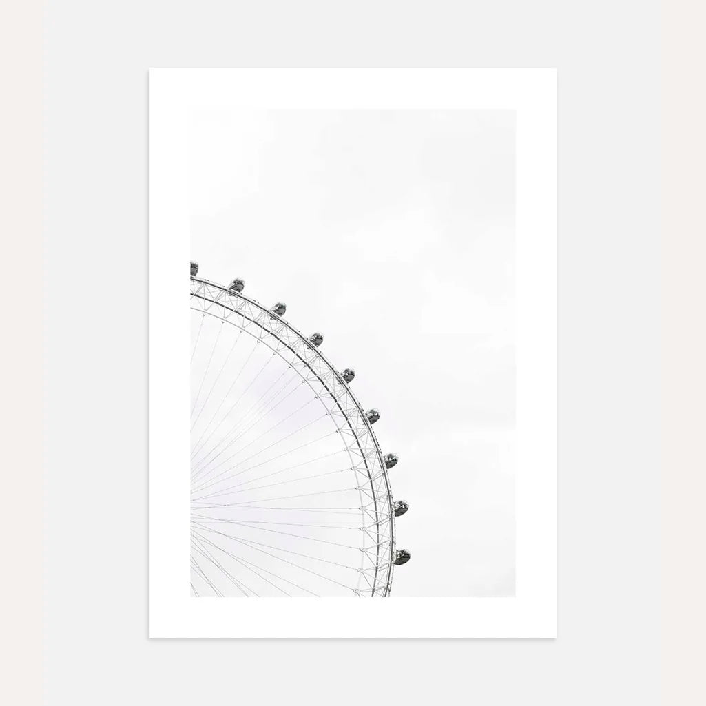 london eye minimalist poster wall art