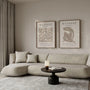 beige matisse poster set living room wall art minimal decor