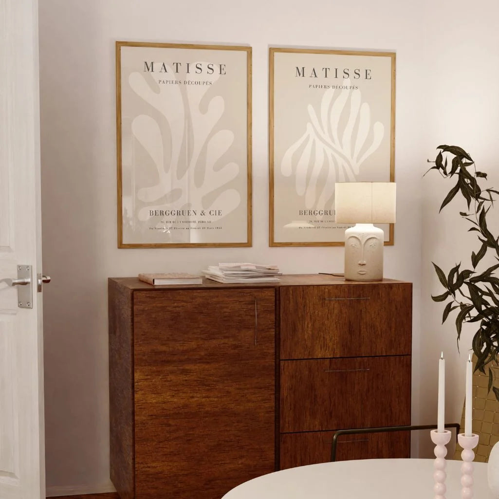 matisse beige wall art living room decor