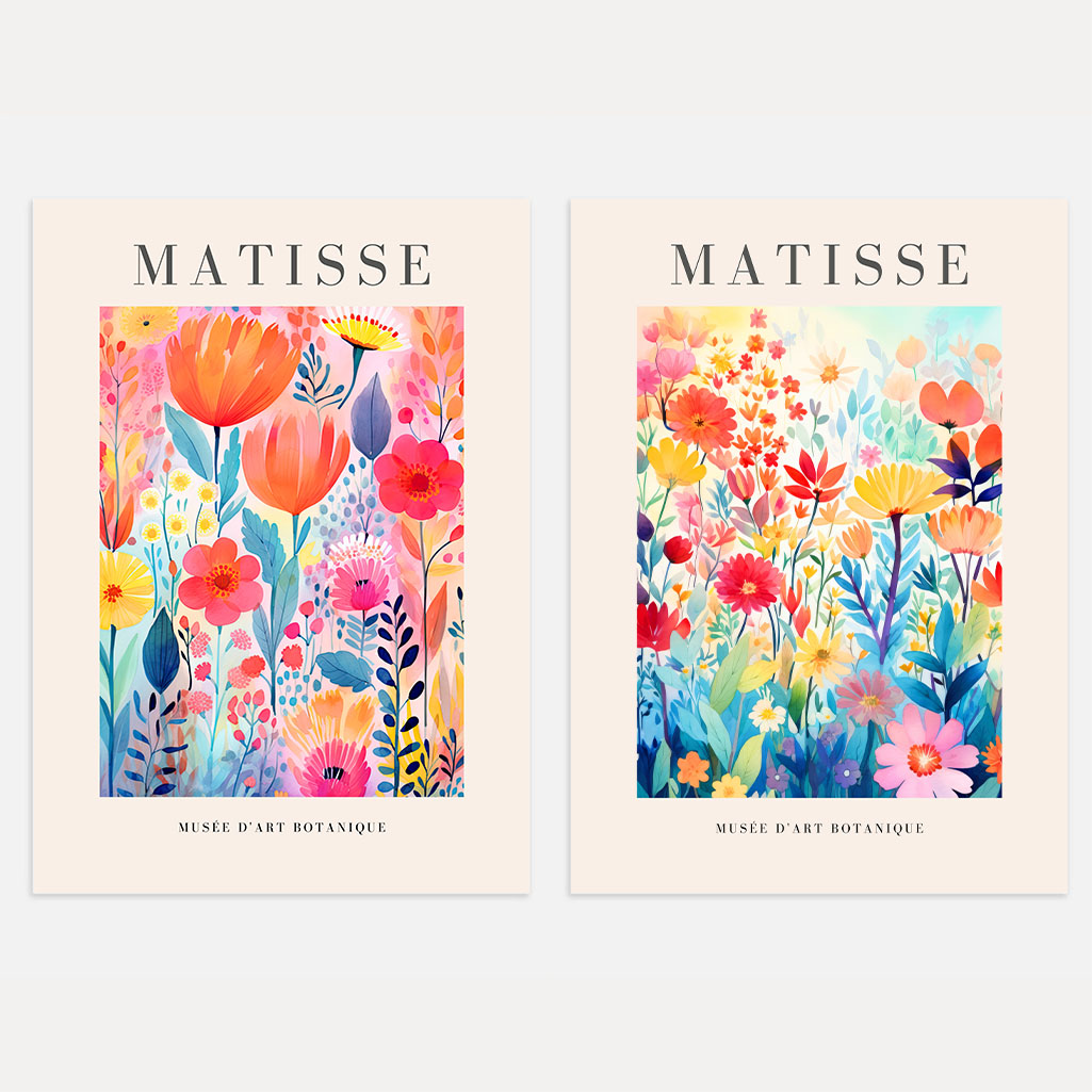 matisse floral expression poster set 2 wall art