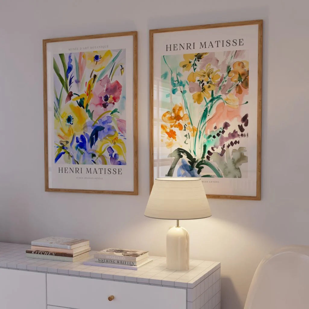 matisse flower aquarelle detail poster