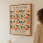 Matisse inspired flower poster arranged in gallery wall art composition