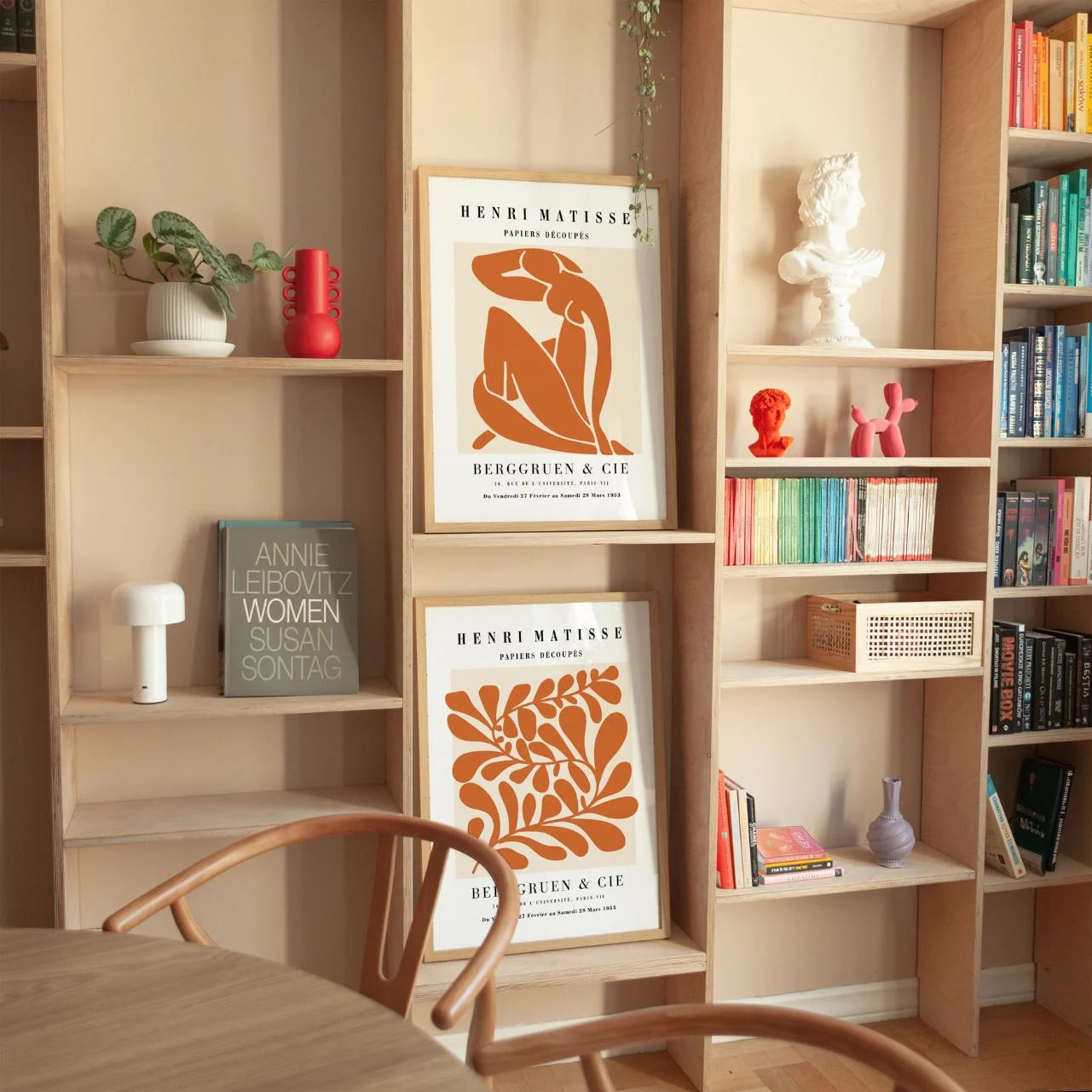 matisse terracotta poster set bedroom wall art