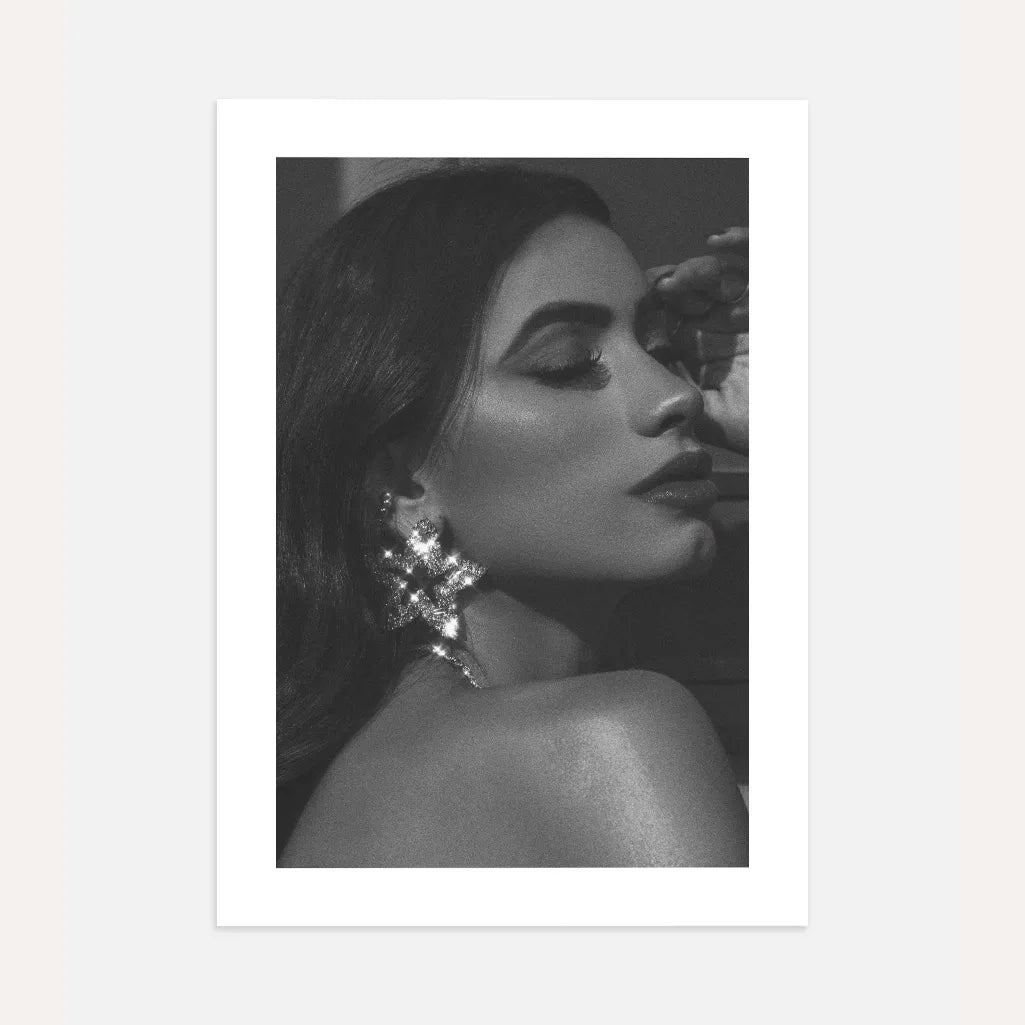 midnight muse portrait poster wall art