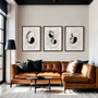 Minimalist zen symbol posters for modern calm interior