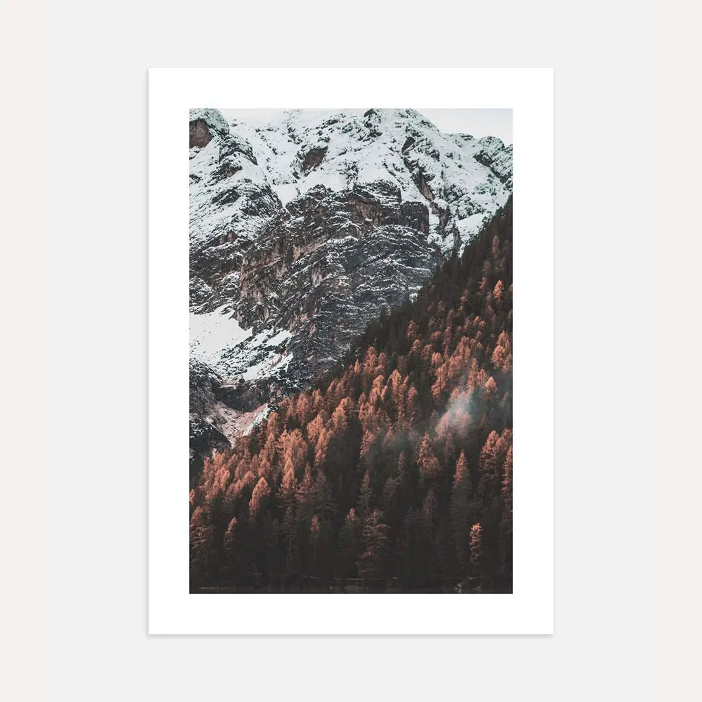 mountain contrast poster alpine landscape wall art