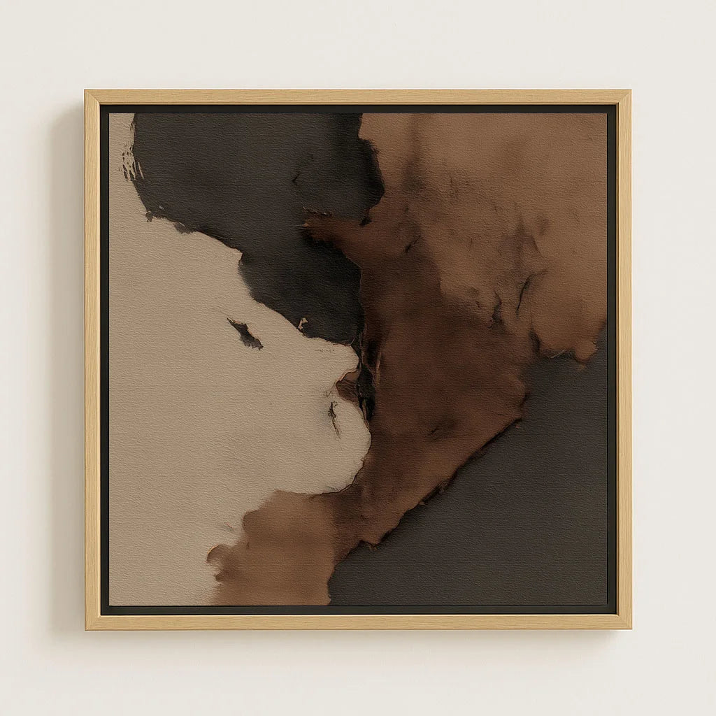 Obraz na płótnie w ramie – Ciemna abstrakcja