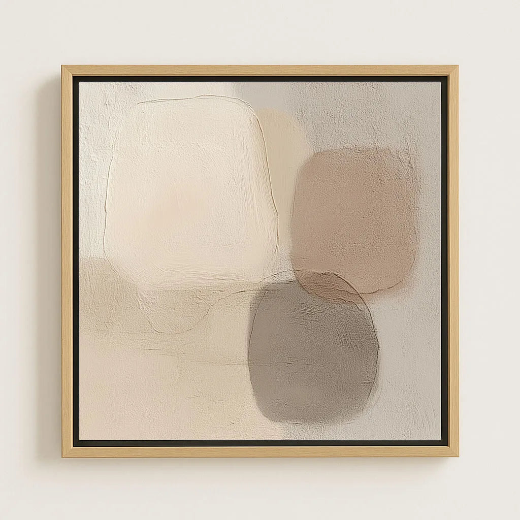 Obraz na płótnie w ramie – Neutralna równowaga