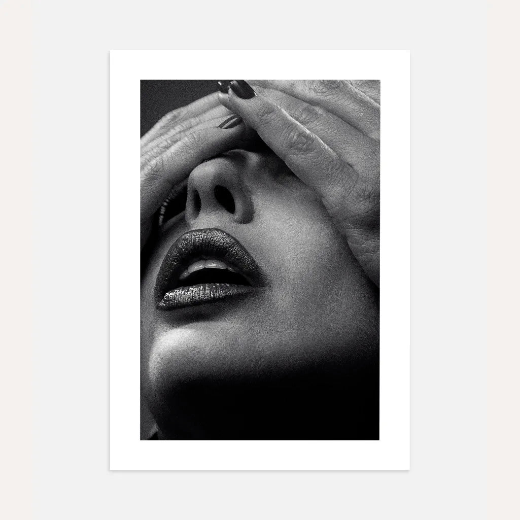 noir emotion portrait poster wall art