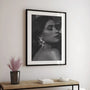noir portrait poster detail black white