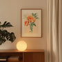botanical poster peach tones bedroom soft aesthetic wall art