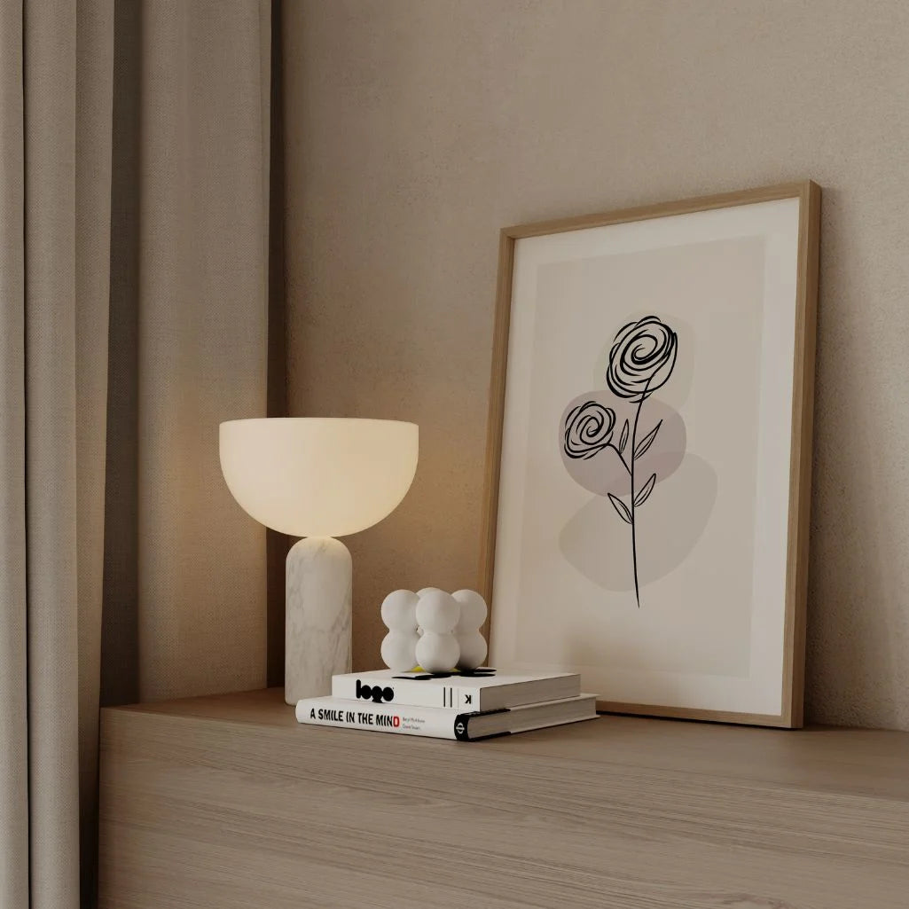 rose line detail poster