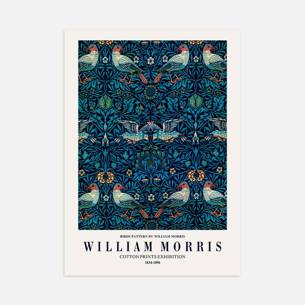 Plakat William Morris – Ozdobne Ptaki